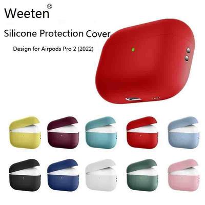 Schokbestendige zachte siliconen beschermhoes voor Appe Airpods Pro 2 Oortelefoonhoesbeschermer voor Airpods Pro 2 (2022)