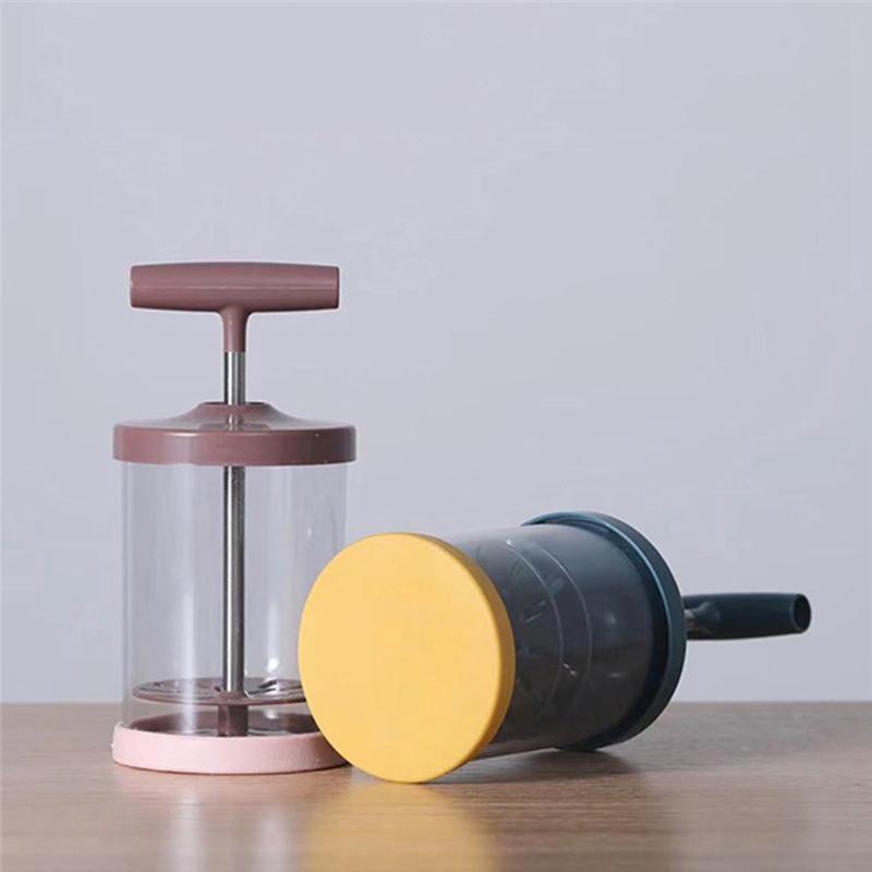 AS60-Diy Schlagsahnespender Manueller Sahneschläger Kunststoff-Maker zur Kuchendekoration Schäumende Getränke Dressing