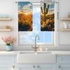 2pcs African Desert Cactus Curtains - Artistic Home Decoration Curtains, All Season Decorative Curtains