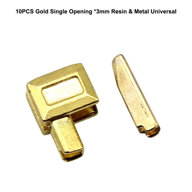 10Pcs Set Premium Metal Zipper Heads Gold Silver Bronze Black - Durable Smooth For Diy Clothing Luggage Repair