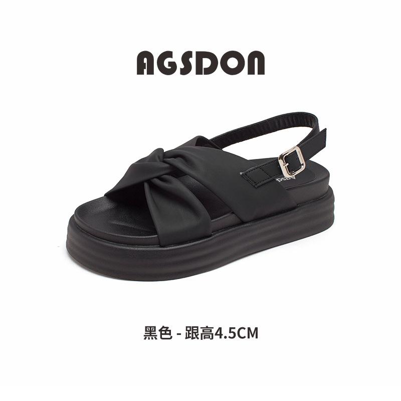 

Augustine sandals women s 2025 new summer platform outer wear with skirt French sports beach Roman sandals 40