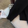 Plus Size Women's Loose Round Neck Cardigan Sweater (Bust 150/160) 
