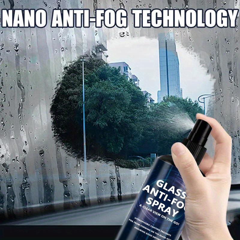 Universal Car Glass Rainproof Coating, Anti-Fog Spray for Car Windshields, Rearview Mirrors, Glasses, and Helmets, Enhances Waterproof Performance, 
