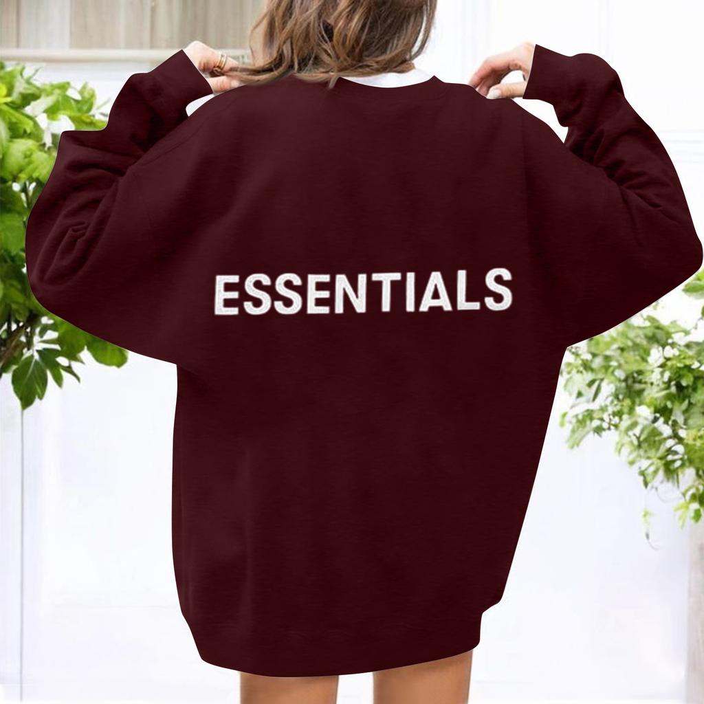 Sudadera con Capucha Casual de Manga Larga Holgada con Estampado Unisex y Cuello Redondo