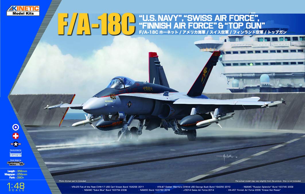 

Kinetic K48031 1/48 F/A-18C Hornet Plastic Model