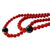 Retro Natural Pigeon Blood Red Chalcedony Agate Necklace Atmosphere Clavicle Chain