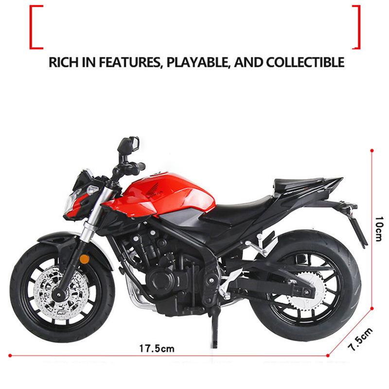 1/12 HONDA CB400F Alloy Sports Motorcycle Model Diecasts Street Racing Motorcycle Model Simulation Sound and Light Kids Toy Gift