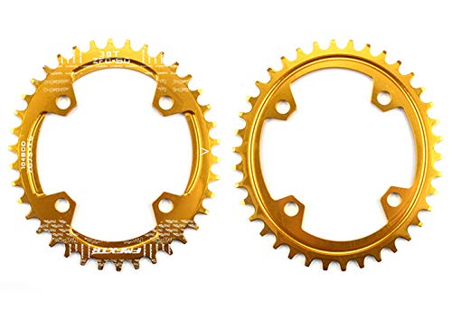 UPANBIKE Narrow Wide Oval Single Bicycle Chainring 104mm BCD 36T 36T
