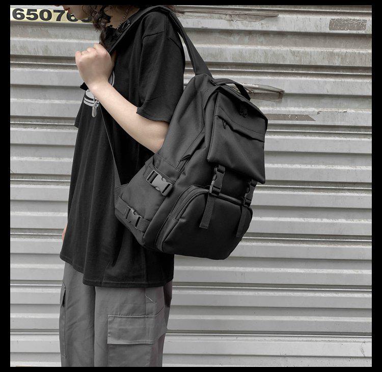 Trendy Minimalist Harajuku Backpack for Travel and School - Unisex Large Capacity