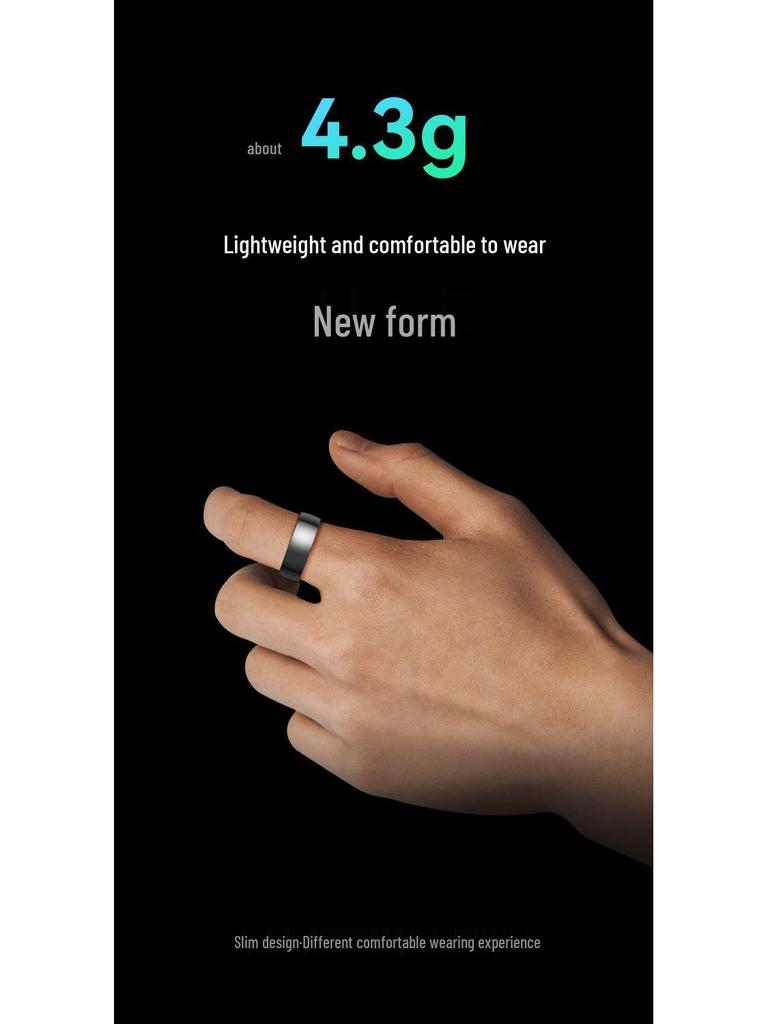 Smart Ring: Heart Rate, Blood Oxygen, Sleep Monitor & Waterproof Pedometer