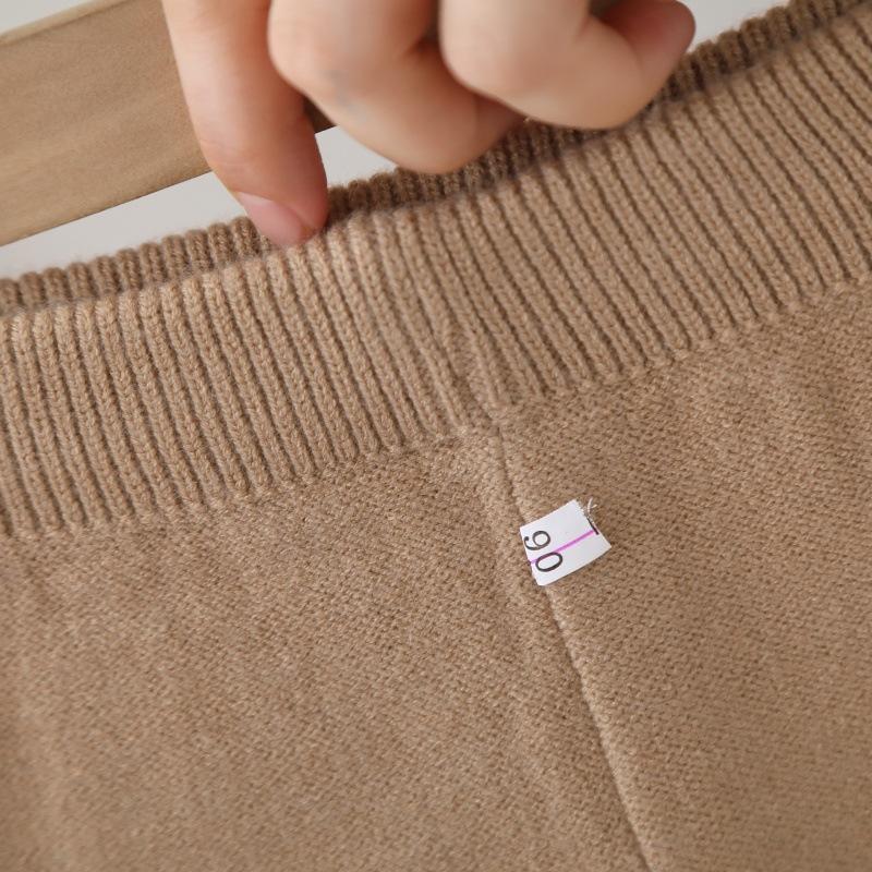 Mädchenpullover Lang Faux Nerz Zweiteiliges Set Herbst Winter Neuer Stil Baby Mädchen Rundhals Pullover Hosen Set