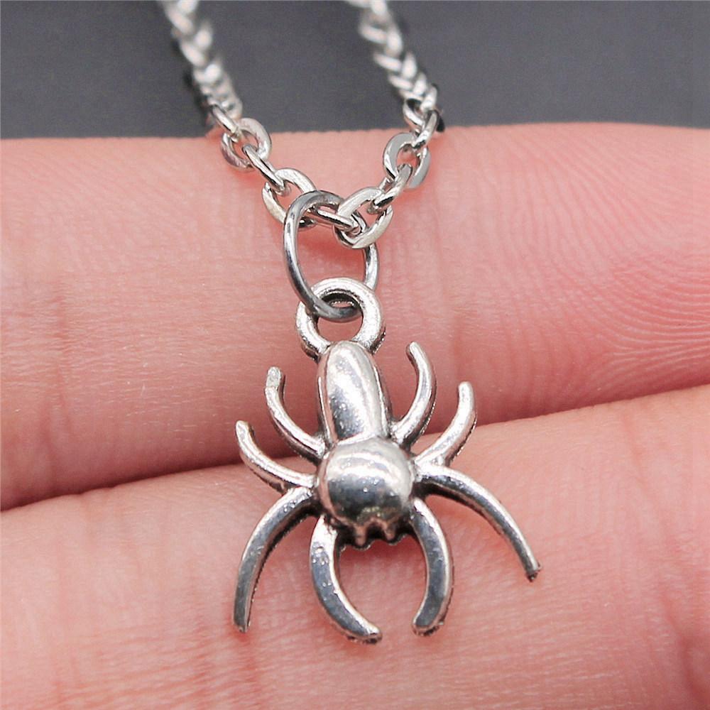 Dragon Snake Spider Gothic Pendant Antique Bronze Metal Daughter Choker Necklace Hot Sale