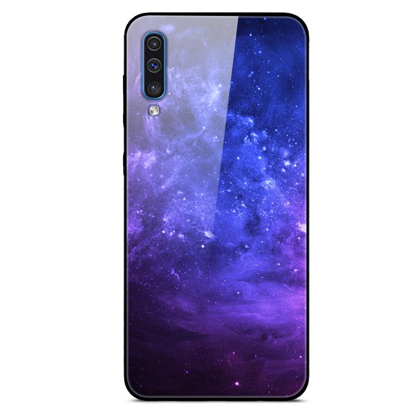 For Samsung A50 Case A51 Tempered Glass Planet Space Cover Glass Back Case for Samsung Galaxy A50S A51 A50 A 50 Fundas Coque