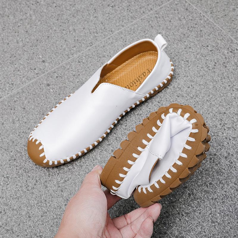 Leather Men Water Beach Sandals Summer Outdoor Casual Closed Toe Sports Sandals Non-slip Soft Hiking Wading Sneakers PLUS SIZE 48