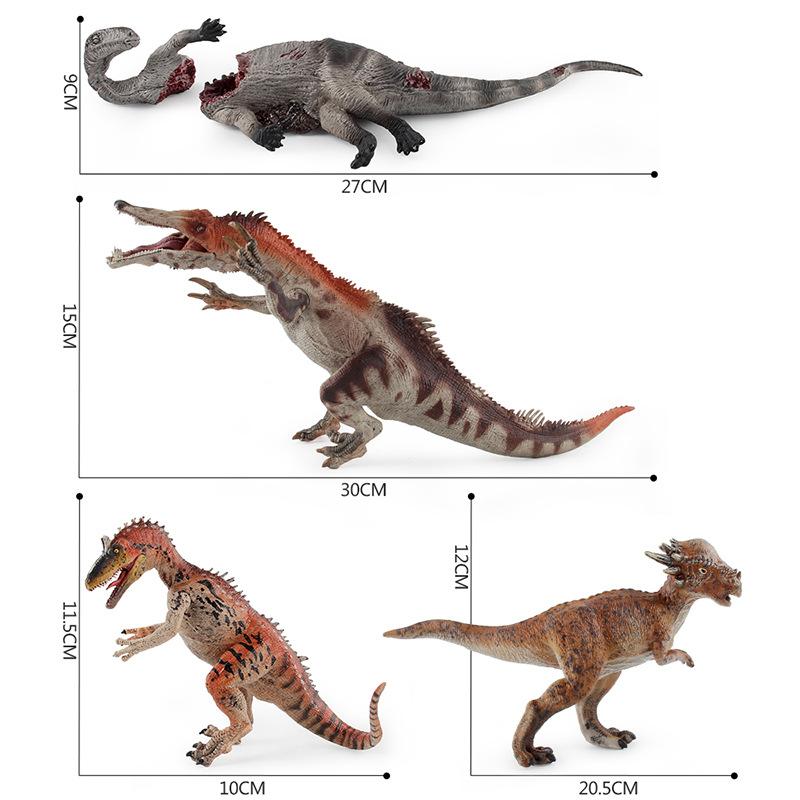Animal Model Toys, Jurassic Dinosaur World, Solid Decapitated Dinosaur Carcass Stygimoloch Crystosaurus