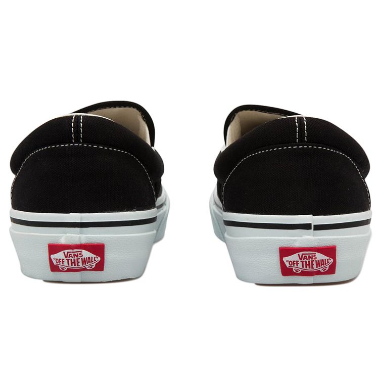 Vans Slip-On Comfortable Shock Absorbing Durable Lightweight Breathable Low-Top Skate Shoes Unisex Sneaker Black White 466091-0002