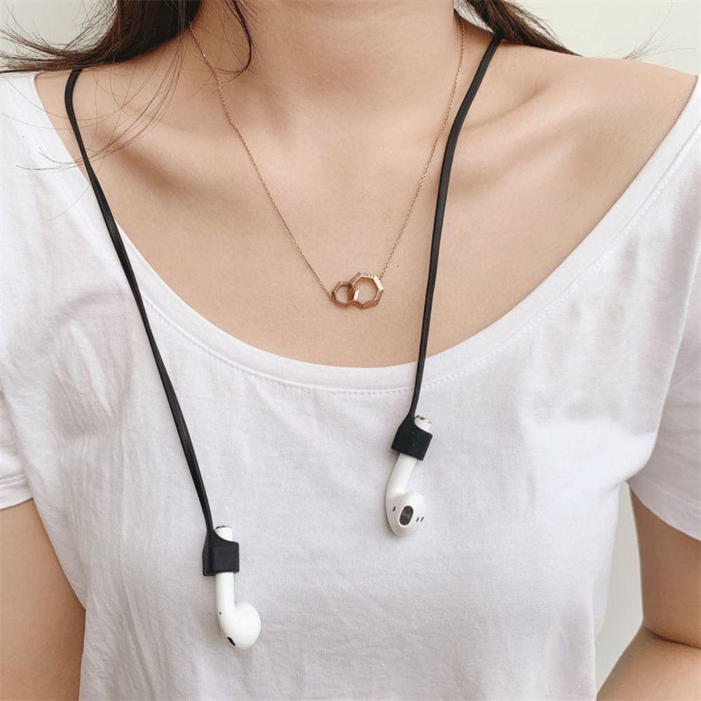 Cable Cord Anti-Lost Rope Headphone String Cable Magnetic Earphone Strap Headphone Neck Strap