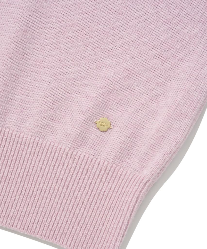 COVERNAT WOMAN Cashmere Blend Round Knit Lavender
