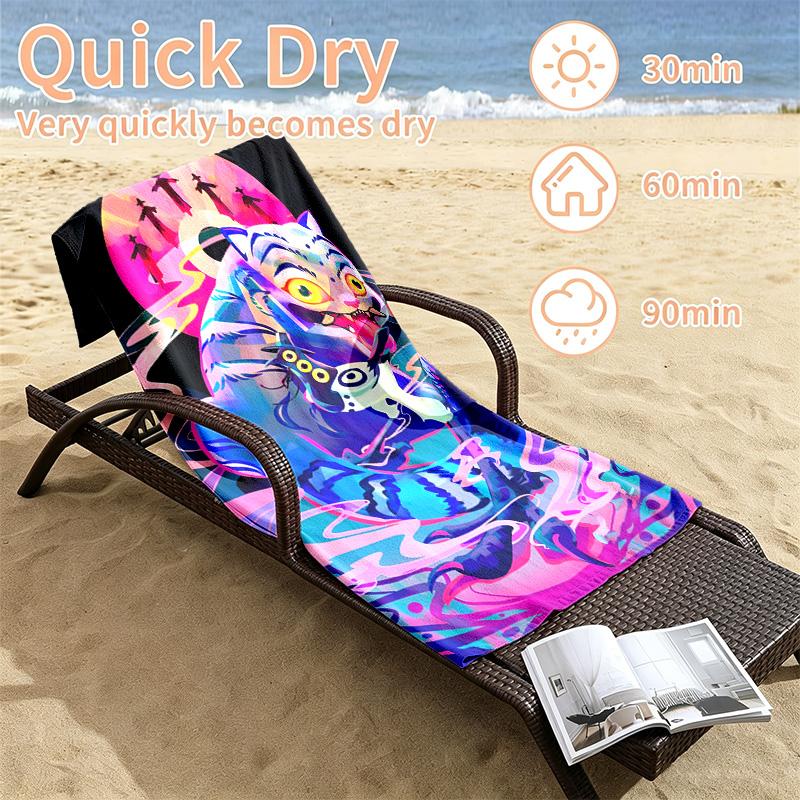 Kpop demon hunters Beach towels also serve as bath towels summer essential a musthave for the outdoors the beach and the pool