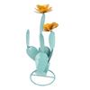 Cactus Statue Decor Iron Art Easy Installation Prickly Pear Cactus Yard Art for Garden Courtyard