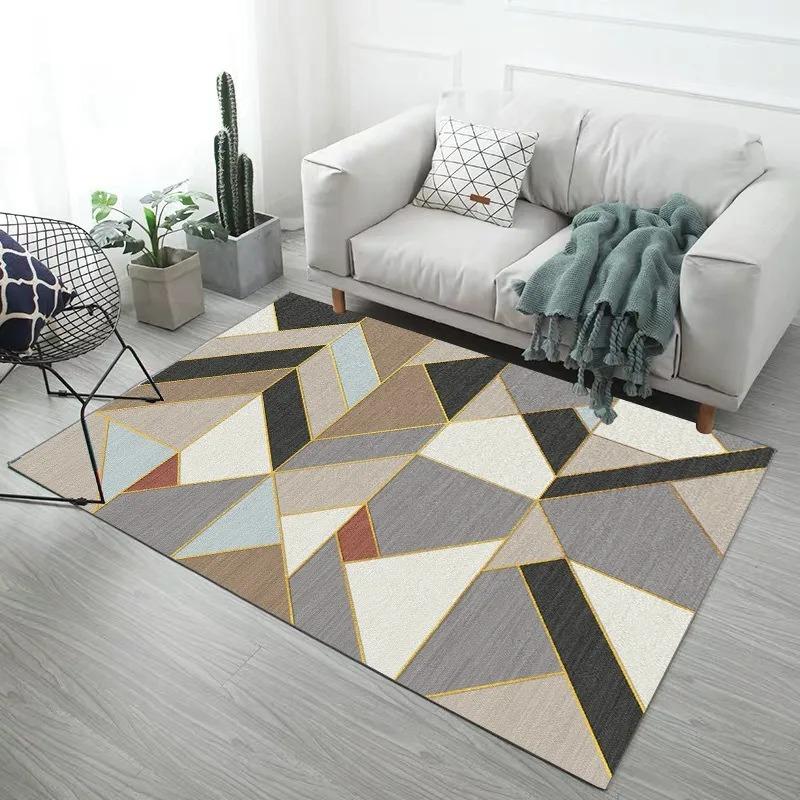 Creative Feather Print Bedroom Floor Mats Decoration Home Living Room Floor Mats