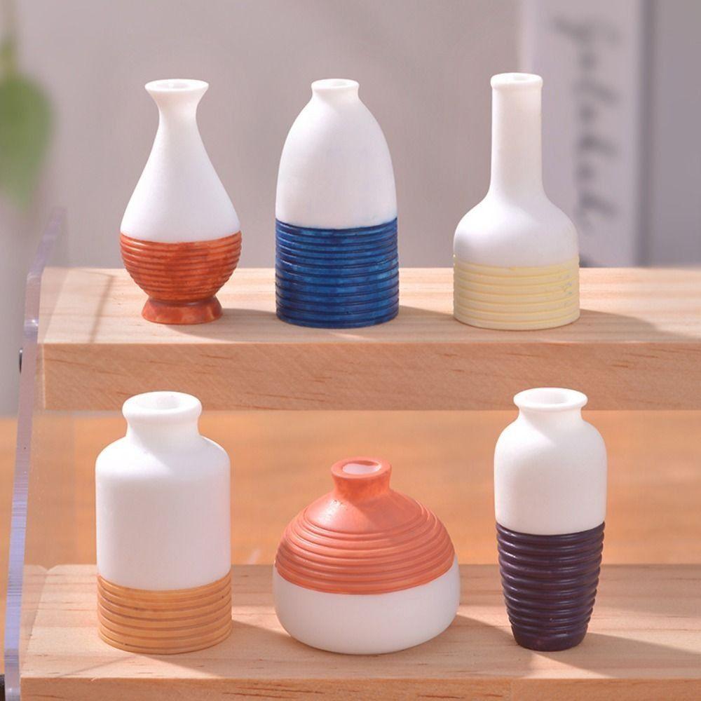 Simulation Mini Small Vase Micro Landscape Resin Model Small Ornament Scene Decoration Small Props
