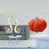 Porcelain Swan Pumpkin Sculpture Collection Decorative Animal Figurine Cushion Ornament for Living