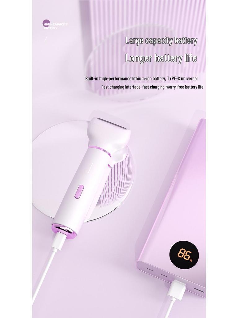 Elektrischer 5-in-1-Rasierer für Damen: Multifunktionale Haarentfernung für Achseln, Beine und den Intimbereich