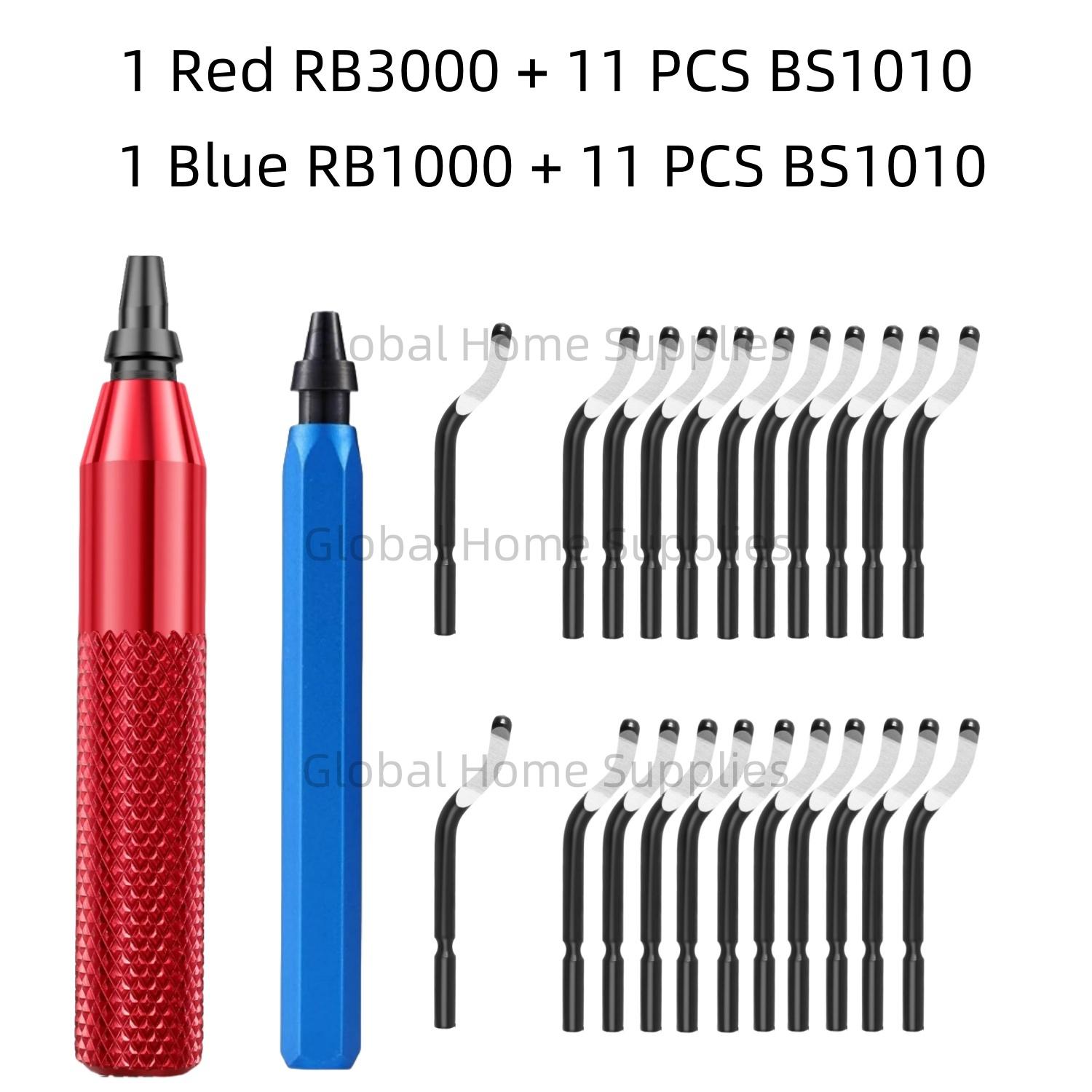

2PCS Deburring Tool Kit with 22 Blades Total BS1010 Great for Copper PVC Pipes 3D Printing Resin Art Metal Printed Plastic Edge