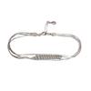 UNI.J [Cotidiano]Silky Layered Ball Silver Bracelet Ib327