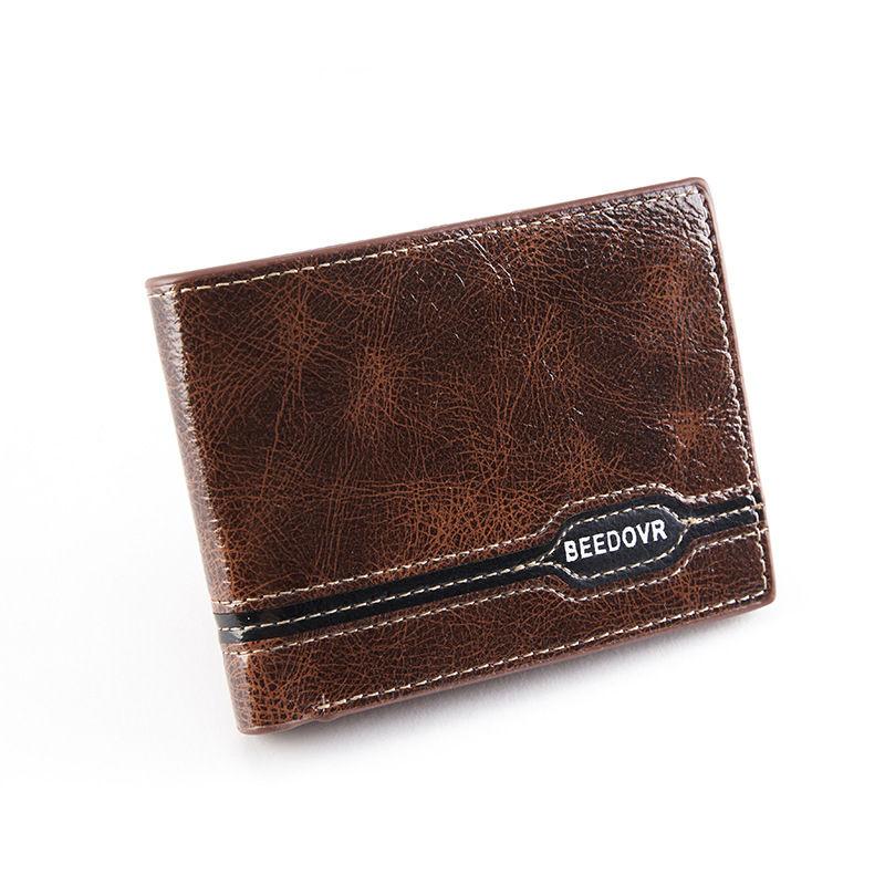 

Винтажный дизайн короткие кошельки мужские модные держатели карт мягкий искусственный кожаный кошелек кошелек 11.5*9*2cm