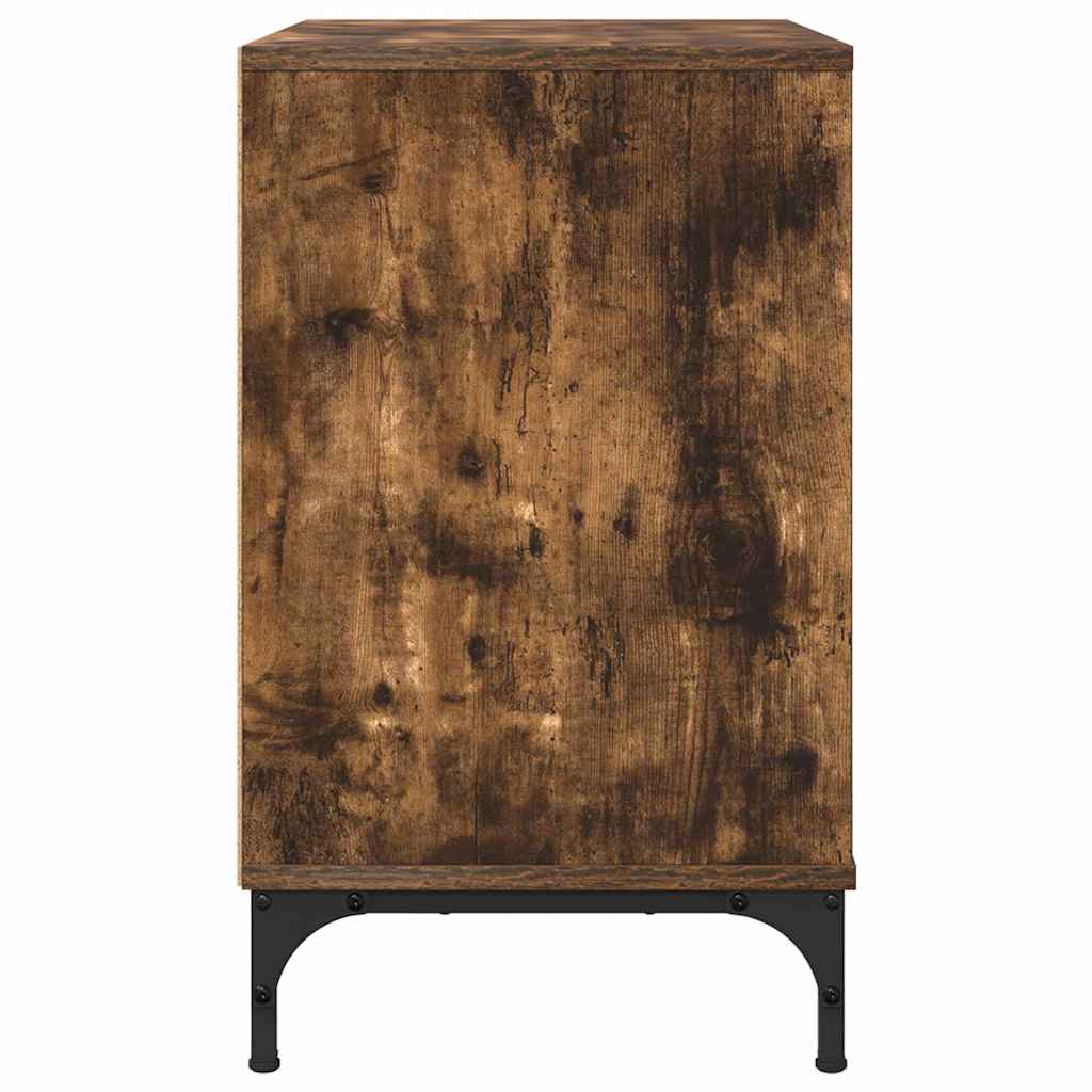 Nightstand Smoked Oak 63.5 x 36 x 61 cm Particleboard