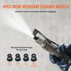 VEVOR 10Gal/40L Sandblaster Equipped with Nozzle Shut-Off Valve Pressure Gauge Ceramic Nozzle 2.5m Hose Filling Funnel Watertrap 6\" Rubber