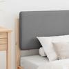Bed Frame with Padded Headboard Light Grey 75 x 190 cm