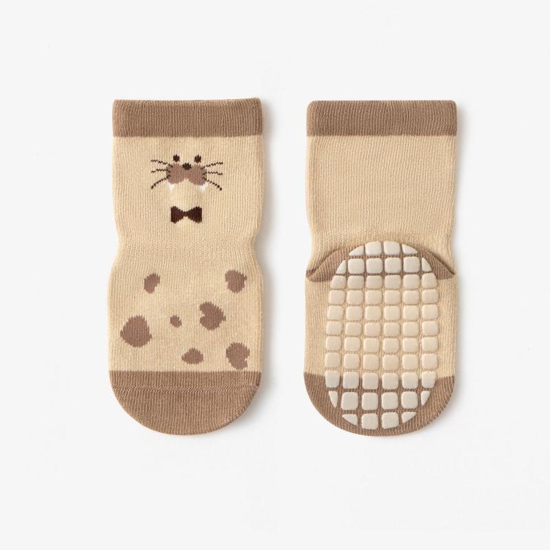 Baby Anti Slip Floor Sock Newborn Footwear Spring Autumn Middle Tube Sock Boy Girl Soft Cotton Cartoon Socks Kids Cartoon Sock