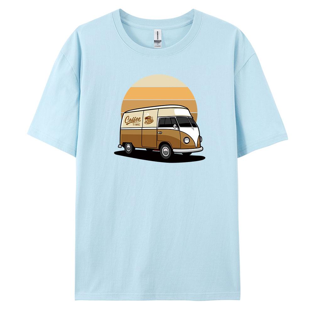 Car Mens Casual Shortsleeved Tshirt with 100 Cotton Fashion print Tees oversize
