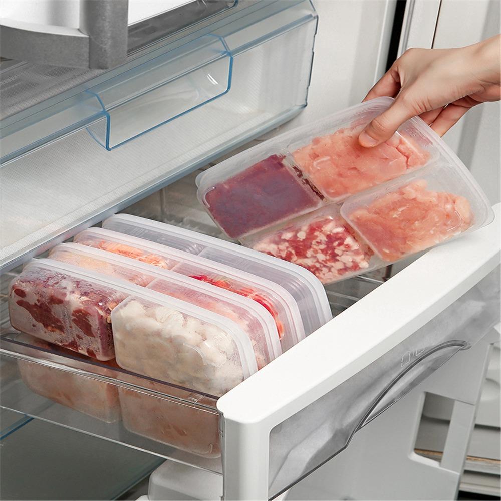 Divided Food Preparation Storage Box 4/5/6Grids Onion Ginger Fresh Storage