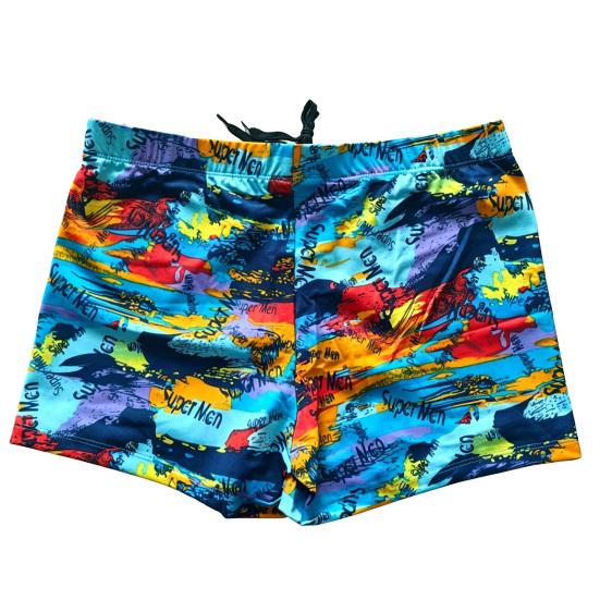 Swimming Trunks High Elastic Chlorine Resistant Fabric Comfortable Fit No Curling Quick Drying Breathable Moisture Wicking Swimming Shorts