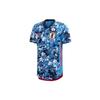adidas Ediție Jucător Sezonul 20-21 Echipă Japonia Tricou Sport cu Mânecă Scurtă cu Imprimeu Contrast Bărbați Topuri Albastru ED7371