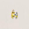 Stainless Steel Kitten Print Enamel Drip Ceramic Pendant Necklace Bracelet DIY Accessories.