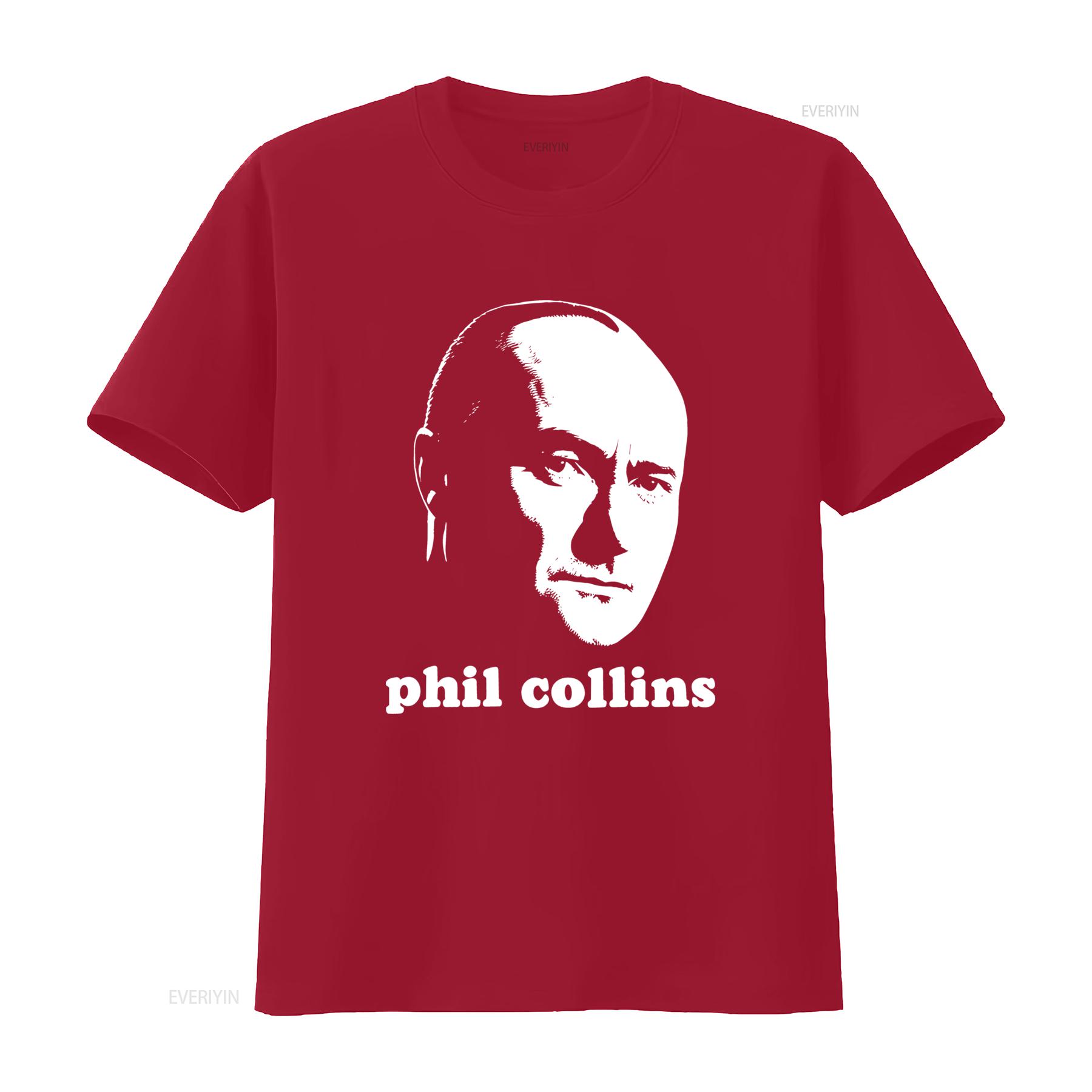 

PHIL COLLINS Artwork T Shirt vintage Washed Comfortable Stylish Slightly Top For Everyday Wear designer clothes fashion graphic S