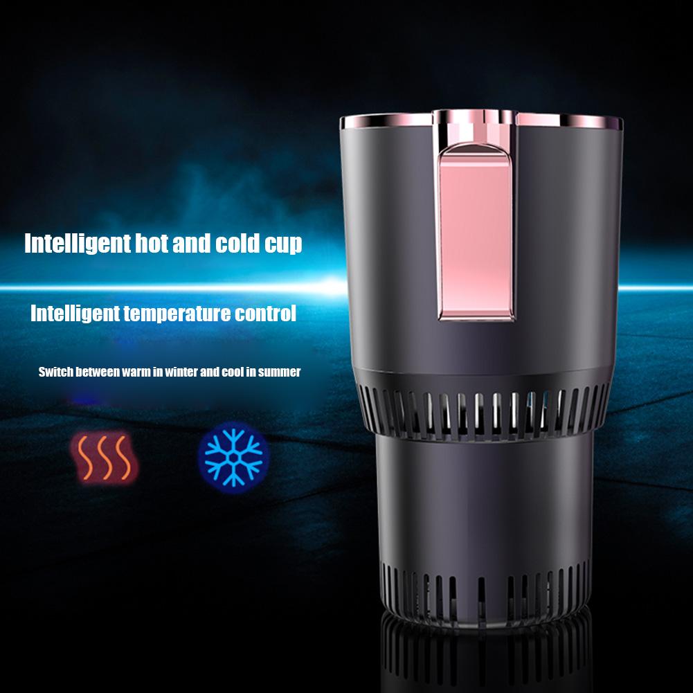 Car Heating Cooling Cup 2 in 1 Car Office Cup Warmer Cooler 12V Smart Cup Mug Holder Tumbler Cooling for Drink Can Baby Bottle