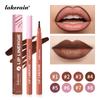 Lakerain Lip Liner GIE: 8 Shades Lightweight Nude Lip Liner with Ballpoint Felt Tip, Long-Lasting Waterproof & Smudge-Proof, Transfer-Proof Stain