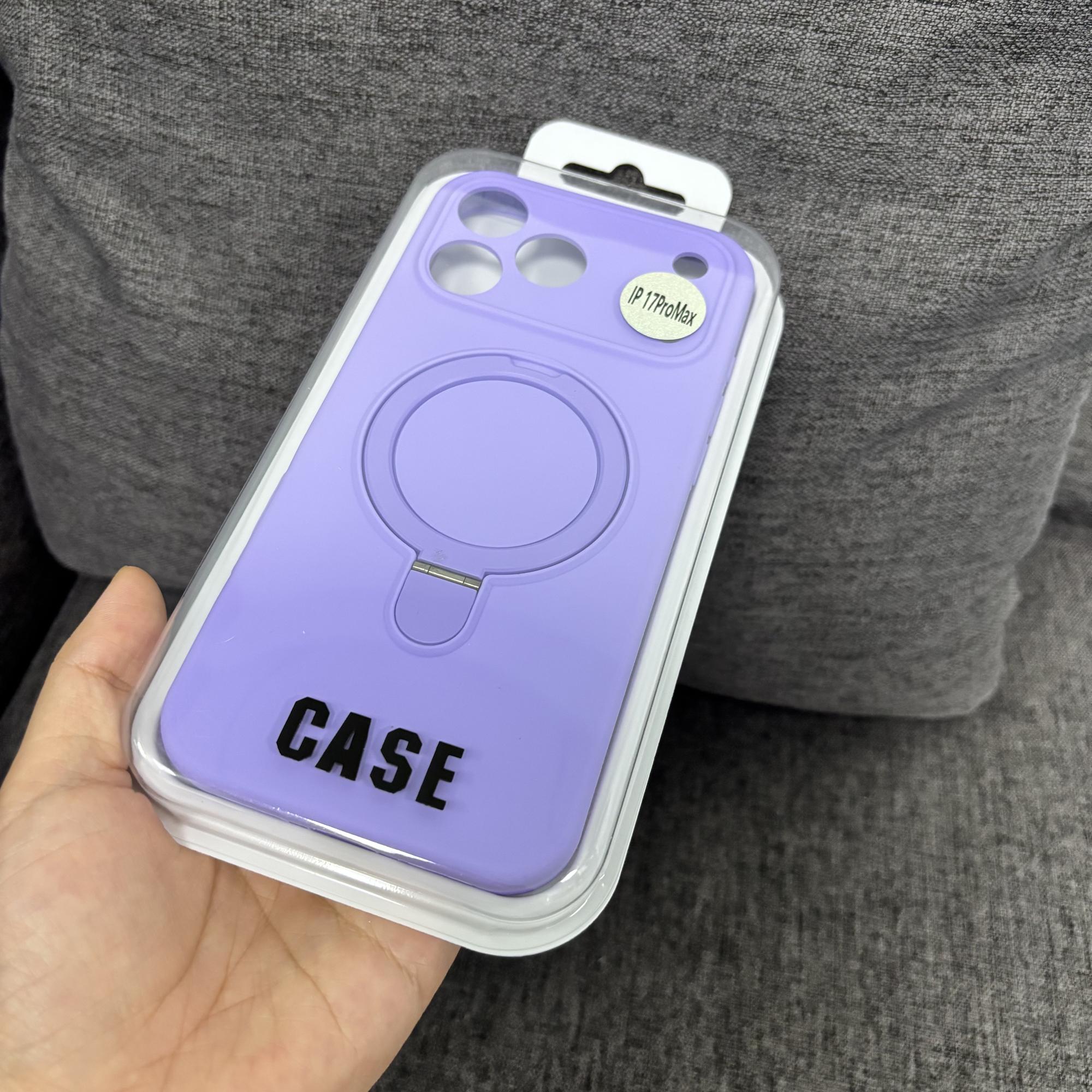 

Жидкий силикон для чехла iPhone 17 Pro с магнитной подставкой-кольцом с вращением на 360 градусов, совместимый с MagSafe, противоскользящий защитный чехол для iPhone 17 16 15 14 13 12 Pro Max iPhone 17 Pro Max