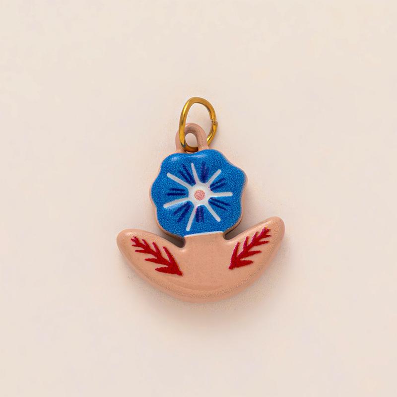 

Stainless Steel Charm Bird Flower Pendant Accessories Diy Charm Necklace Gold Plated as the picture