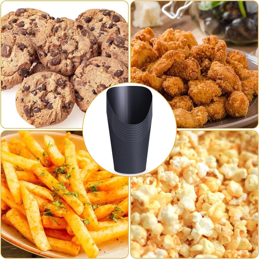 25pcs 14/16oz French Fries Holder Kraft Paper Potato Chips Box New French Fry Cup  Party Supplies