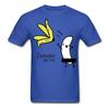 Grappig Banaan Striptease T-shirt 100% Katoen Ronde Hals Zomer Korte Mouw Casual Heren T-shirt Maat S3XL