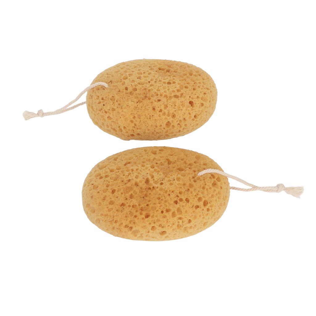 2pcs Body Scrubber Bath Exfoliating Sponge Soft Smooth Skin Rough Texture Shower Sponge