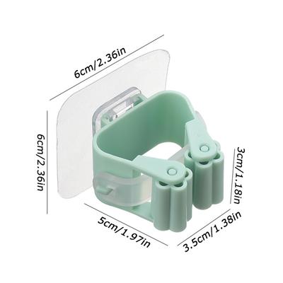 Mopp-Organizer-Halter, Besenaufhänger, Mopp-Rack, Aufbewahrungshaken, Mopp-Haken, Wandmontage, Mopp-Clip, Badezimmer, Küche, Zuhause, zum Aufhängen, wasserdicht
