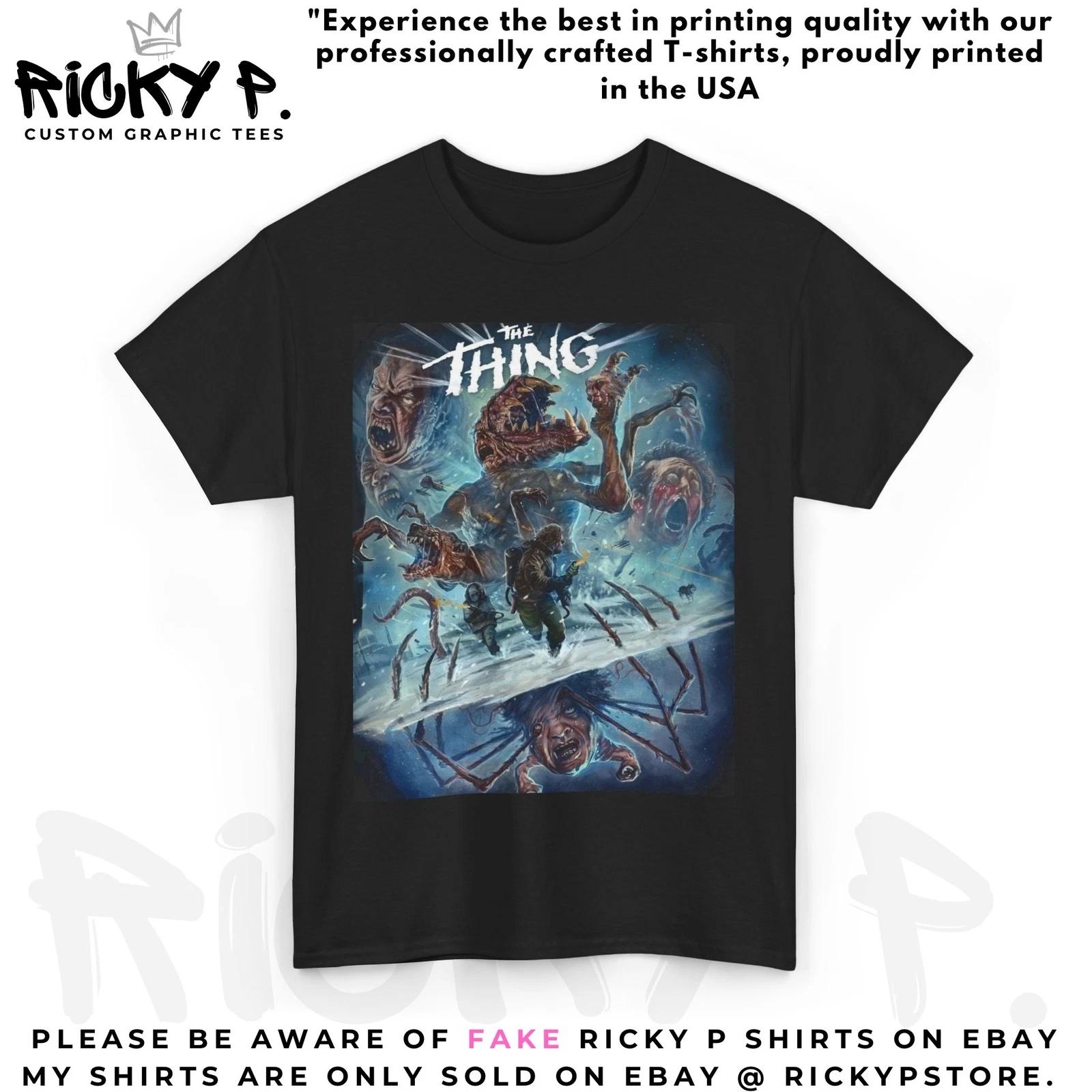 John Carpenter The Thing Movie 100% Cotton T-shirt Mens Tees Top Unisex Heavy Cotton Tee 2XL